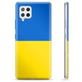 Samsung Galaxy A42 5G TPU pouzdro Ukrajinská vlajka - Žlutá a světle modrá