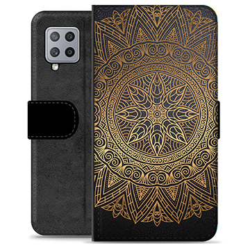 Prémiové peněženkové pouzdro Samsung Galaxie A42 5G - Mandala