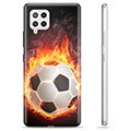 Pouzdro TPU Samsung Galaxie A42 5G - Fotbalový plamen