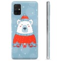 Pouzdro TPU Samsung Galaxie A51 - Vánoční medvěd