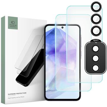 Samsung Galaxy A55 Tech-Protect Supreme Protection Set – Čirý