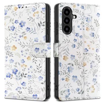 Samsung Galaxy A56 Tech-Protect Wallet Case W. Magnet & Stand - Spring Flowers