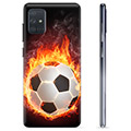 Pouzdro TPU Samsung Galaxie A71 - Fotbalový plamen