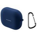 Samsung Galaxy Buds3 FE Silicone Case with Carabiner - Dark Blue