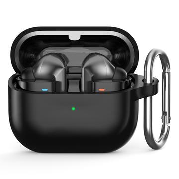 Samsung Galaxy Buds3 Pro Silicone Case with Carabiner - Black
