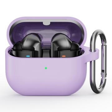 Samsung Galaxy Buds3 Pro Silicone Case with Carabiner - Purple