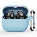 Samsung Galaxy Buds3 Pro Silicone Case with Carabiner - Sky Blue
