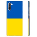 Samsung Galaxy Note10 TPU pouzdro Ukrajinská vlajka - Žlutá a světle modrá