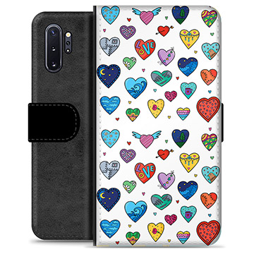 Prémiové peněženkové pouzdro Samsung Galaxie Note10+ - Hearts