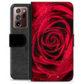 Prémiové peněženkové pouzdro Samsung Galaxie Note20 Ultra - Růže