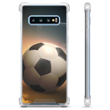 Hybridní pouzdro Samsung Galaxie S10+ - Fotbal