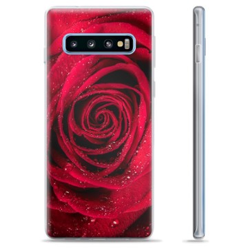 Pouzdro TPU Samsung Galaxie S10+ - Růže