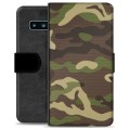 Prémiové peněženkové pouzdro Samsung Galaxie S10 - Camo