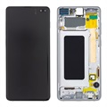 Samsung Galaxy S10+ Front Cover & LCD Display GH82-18849B - bílá