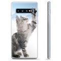 Pouzdro TPU Samsung Galaxie S10+ - Kočka