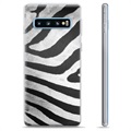 Pouzdro TPU Samsung Galaxie S10+ - Zebra