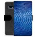 Prémiové peněženkové pouzdro Samsung Galaxie S10 - Kůže