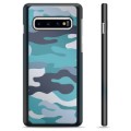 Ochranný kryt Samsung Galaxie S10 - Blue Camouflage