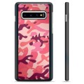 Ochranný kryt Samsung Galaxie S10 - Růžová kamufláž
