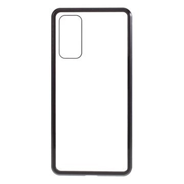 Magnetické pouzdro Samsung Galaxy S20 Fe s temperovaným sklem - černá