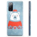 Pouzdro TPU Samsung Galaxie S20 FE - Vánoční medvěd