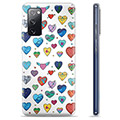 Pouzdro TPU Samsung Galaxie S20 FE - Hearts