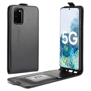 Samsung Galaxy S20 Fe Vertical Flip pouzdro se slotem karty - černá