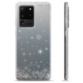 Pouzdro TPU Samsung Galaxie S20 Ultra - Sněhové vločky
