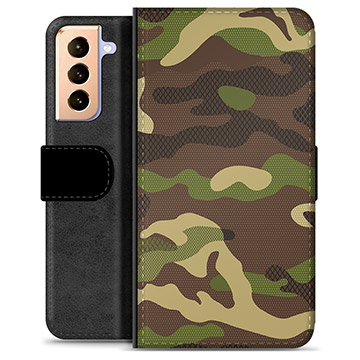 Prémiové peněženkové pouzdro Samsung Galaxie S21+ 5G - Camo