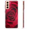 Pouzdro TPU Samsung Galaxie S21+ 5G - Růže