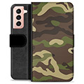 Prémiové peněženkové pouzdro Samsung Galaxie S21 5G - Camo