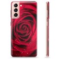 Pouzdro TPU Samsung Galaxie S21 5G - Růže