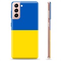 Samsung Galaxy S21 5G TPU pouzdro Ukrajinská vlajka - Žlutá a světle modrá
