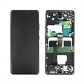 Samsung Galaxy S21 Ultra 5G Front Cover & LCD Display GH82-26035A - Černá