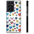 Ochranný kryt Samsung Galaxie S21 Ultra 5G - Hearts