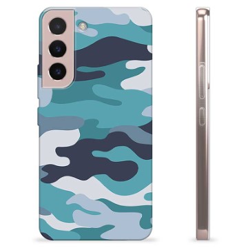Pouzdro TPU Samsung Galaxie S22 5G - Blue Camouflage