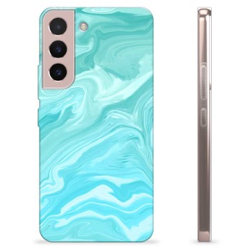 Pouzdro TPU Samsung Galaxie S22 5G - Modrý mramor