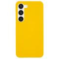 Samsung Galaxy S23 5G Pogumované Plastové Pouzdro - Žlutá