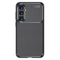 Samsung Galaxy S23 FE Beetle Uhlíkové Vlákno TPU Pouzdro - Černé