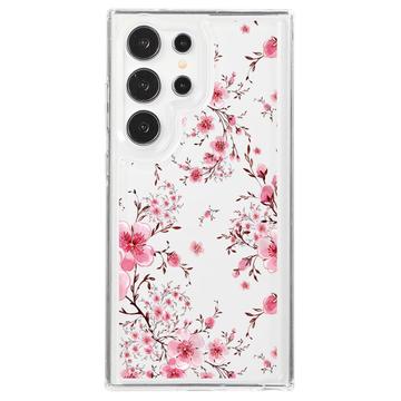 Samsung Galaxy S23 Ultra Fashion TPU Case - Pink Flowers