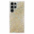 Samsung Galaxy S23 Ultra Glitter Flakes TPU Case - Gold
