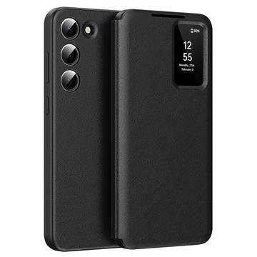 Samsung Galaxy S23+ Smart Clear View Flip Case with Card Slot