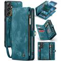 Samsung Galaxy S24 Caseme 008 2-in-1 Multifunctional Wallet Case - Blue