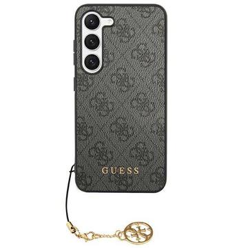 Samsung Galaxy S24 Guess 4G Charms Collection Hybridní Pouzdro - Šedá