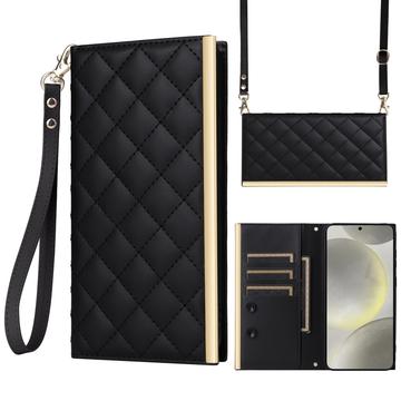 Samsung Galaxy S24 Luxury Quilted Wallet Case