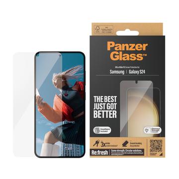 Ochranné tvrzené sklo Samsung Galaxy S24 PanzerGlass Ultra-Wide Fit EasyAligner - Průhledný