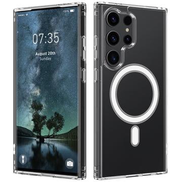 Samsung Galaxy S24 Ultra MagSafe Compatible Hybridní Pouzdro - Průhledný