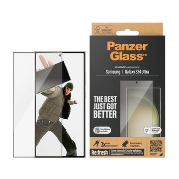 Ochranné tvrzené sklo Samsung Galaxy S24 Ultra PanzerGlass Ultra-Wide Fit EasyAligner - Černá hrana