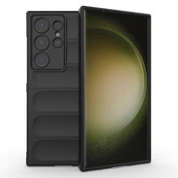 Rugged Řady Samsung Galaxy S24 Ultra TPU Pouzdro - Černé