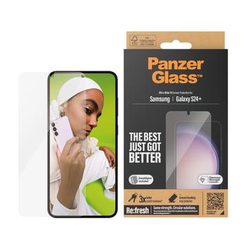 Ochranné tvrzené sklo Samsung Galaxy S24+ PanzerGlass Ultra-Wide Fit EasyAligner - Průhledný